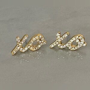 Kate Spade XO Cubic Zirconia Goldtone Earrings